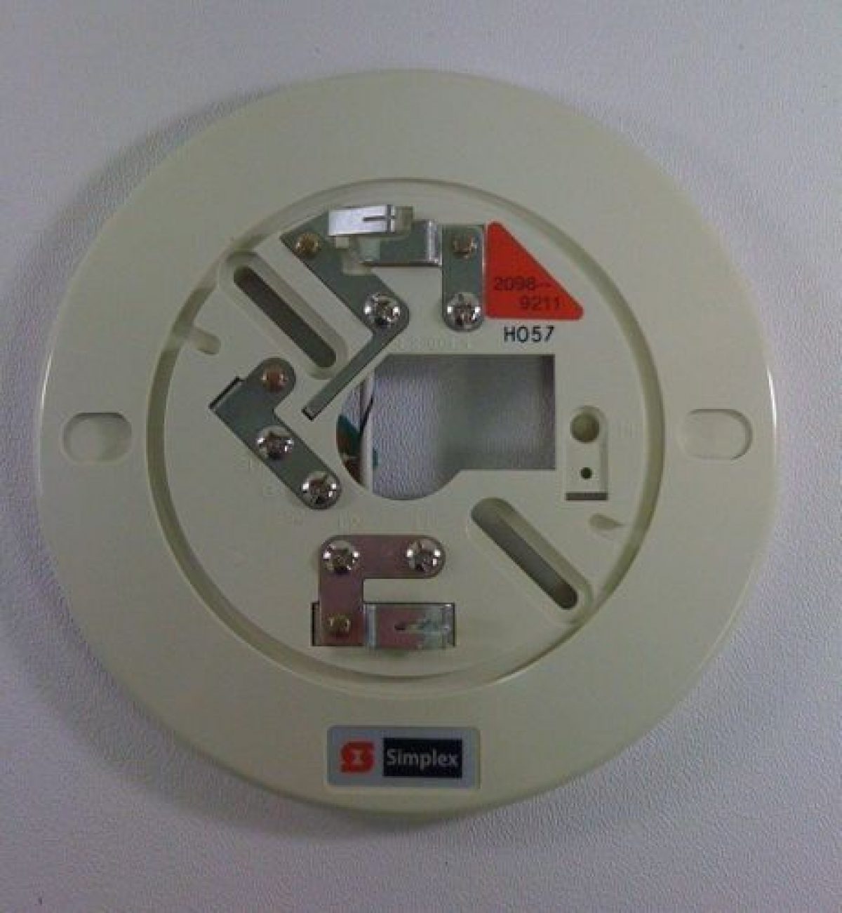 Photoelectric HA-SLR Smoke Detector Base 2098-9511 MAY BE YELLOWED AS SHOWN 