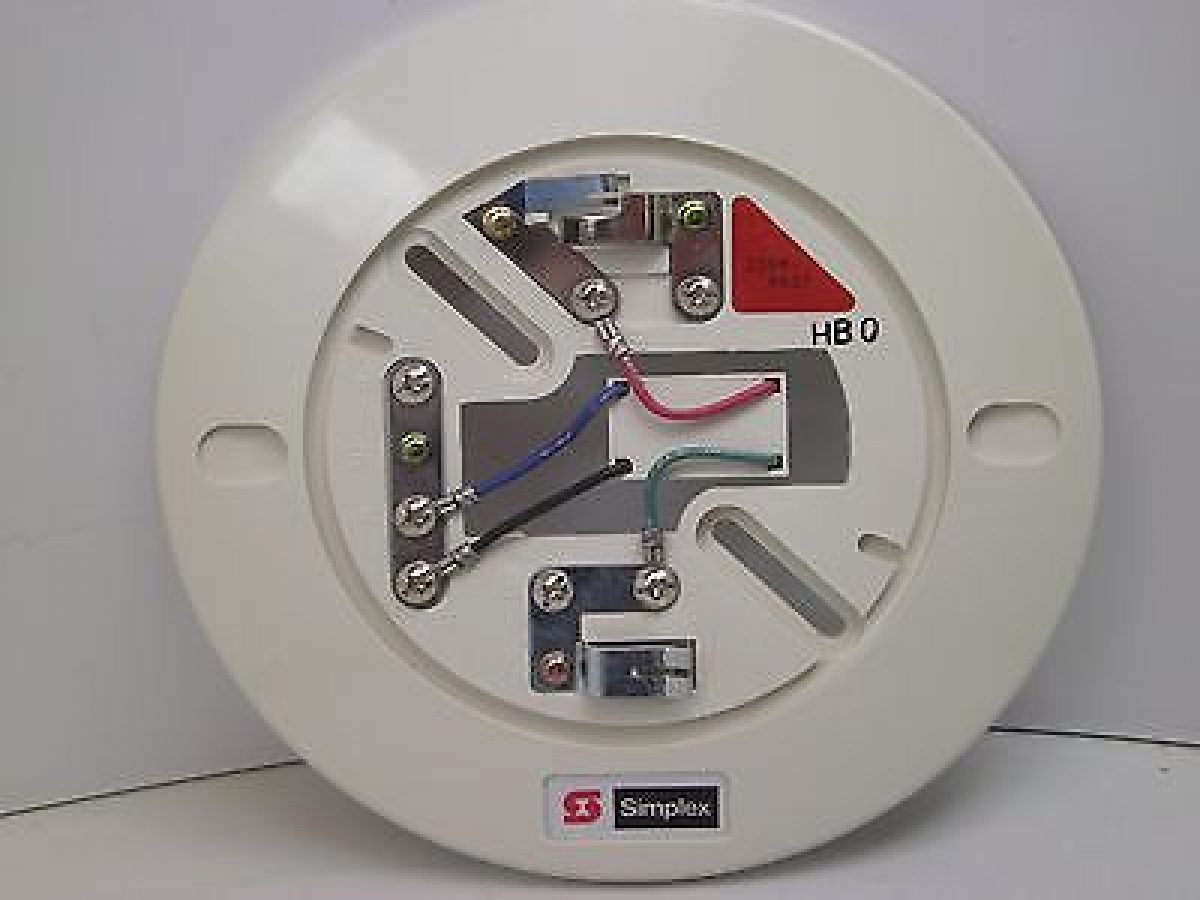 Simplex 2098-9637 Fire Alarm Detector Base Photoelectric With Relay Module 