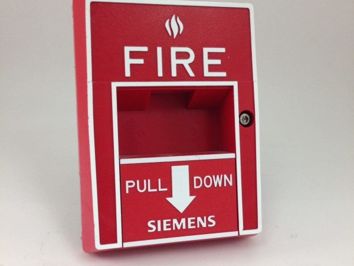 SIEMENS CERBERUS PYROTRONICS MSI-10B MANUAL PULL STATION FIRE ALARM 
