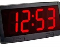 Simplex 6334-9140 4″ Red, LED Clock