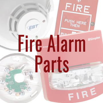 Graphic of different fire alarm parts