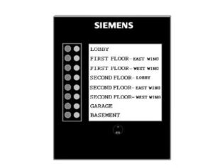 led remote annunciator plate