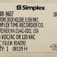 Simplex (2088-9607) Flush Mount Door Holder, 185-143