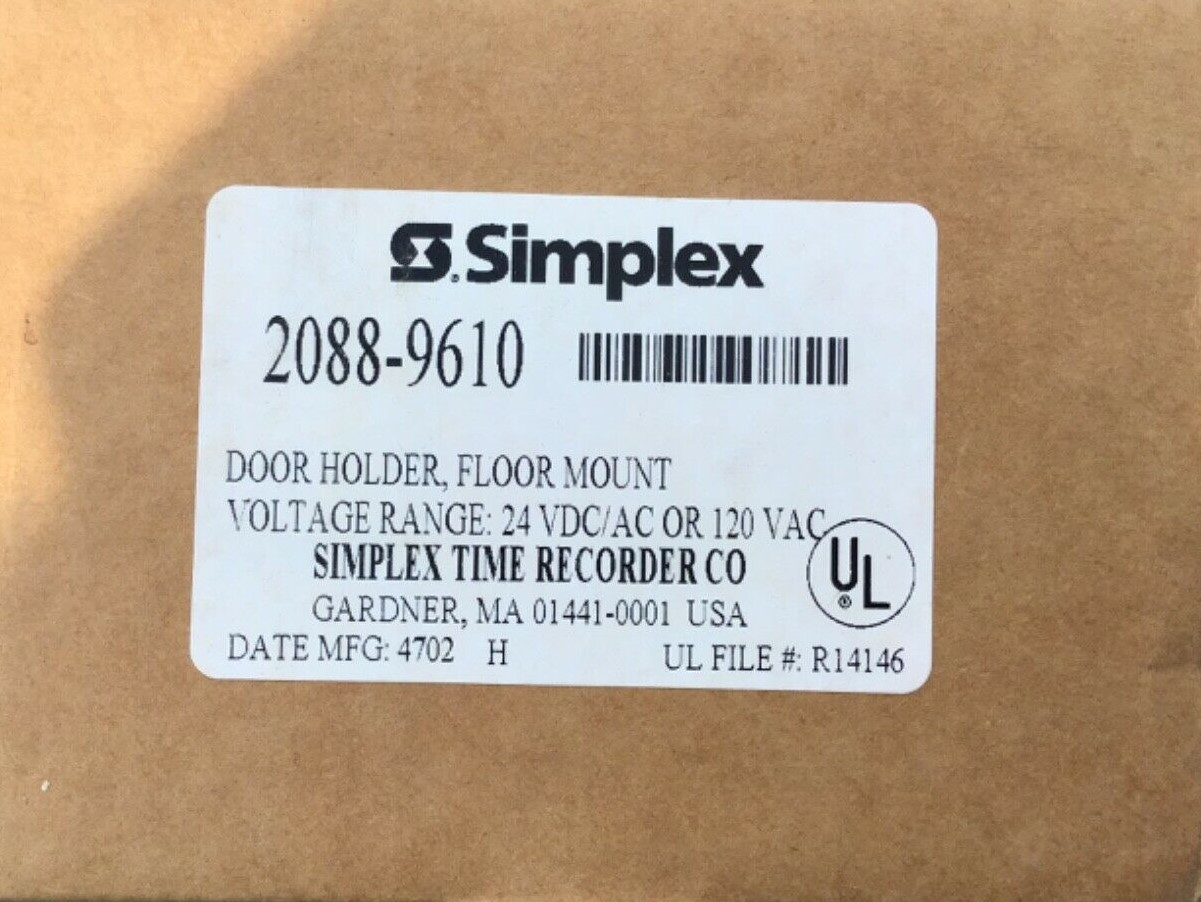 Simplex Electromagnetic Door Holder Floor Mounted Part# 2088-9573 
