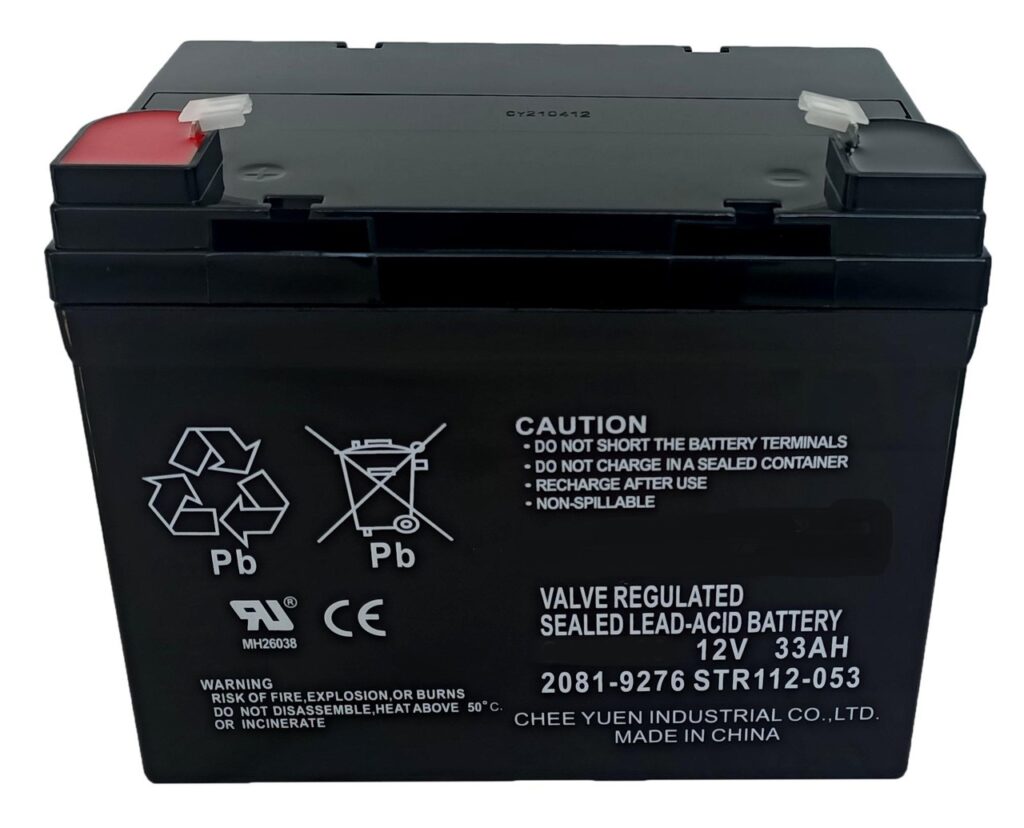 Simplex (20819276) 12v 33ah Fire Alarm Battery Replacement, 112053
