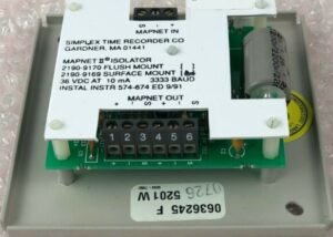 Simplex (2190-9169) MAPNET II Surface Mount - Isolator Module, 0636246