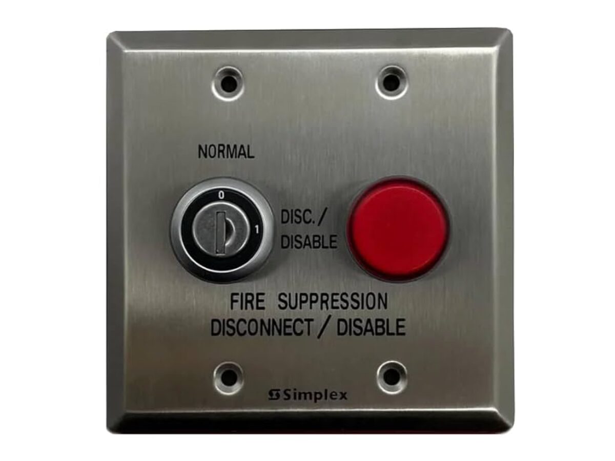 Simplex (2080-9059) Maint switch w/lamp,flush - Life Safety