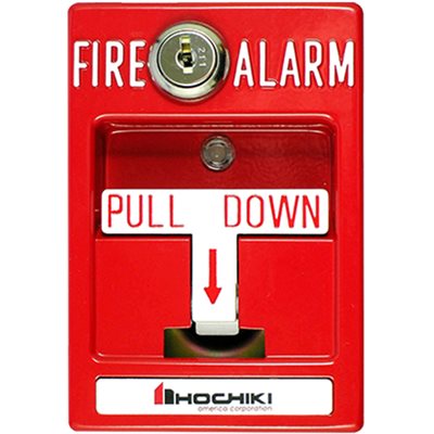 Hochiki DCP-AMS-KL, Hochiki (DCP-AMS-KL) Series addressable manual pull stations – single action key lock