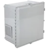 STI (EP242410-O3) Polycarbonate Enclosure with NEMA 3R Filter Fan w/ Filter Vent, 24 x 24 x 10, Opaque - Image 4