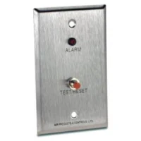 AMSECO (MS-RA/R) REMOTE ALARM LED AND PUSH-BUTTON TEST/RE