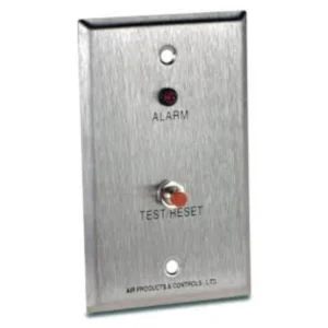 AMSECO (MS-RA/R) REMOTE ALARM LED AND PUSH-BUTTON TEST/RE