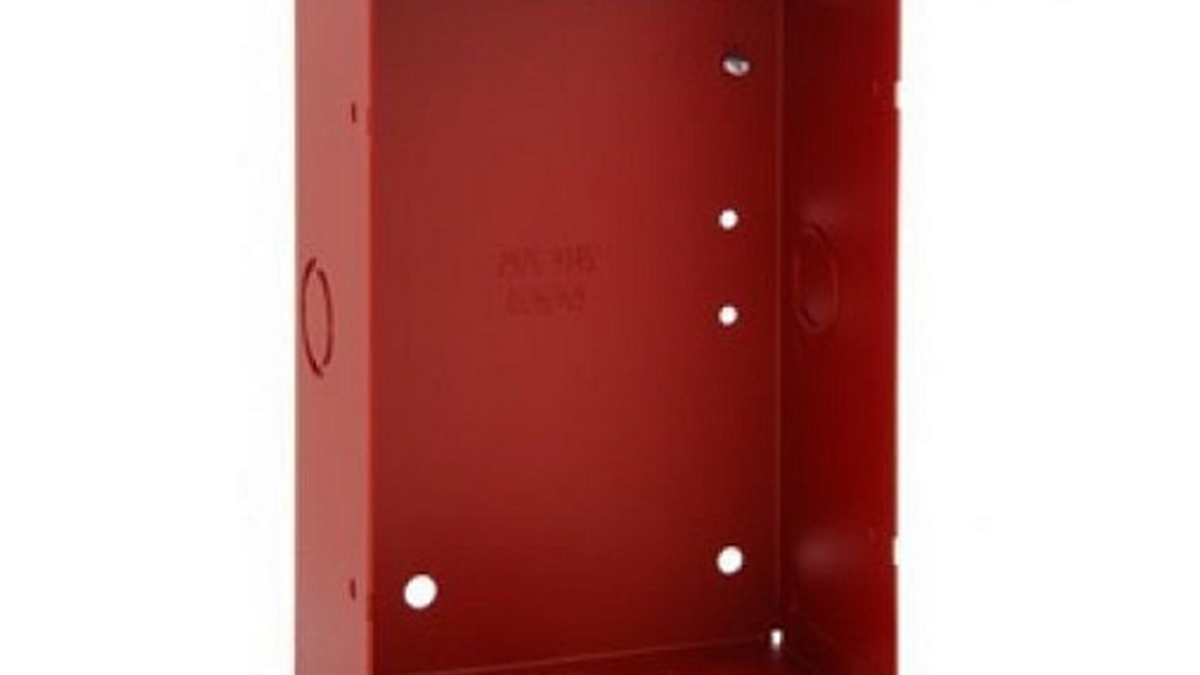 Simplex (2975-9449) 3 bay box & solid door red - Life Safety