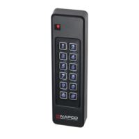 NAPCO (CICRP-620HAB) Mullion-Mount Proximity Reader and Keypa