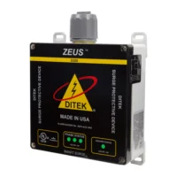 DITEK (D200-277/4803Y) 277/480 VAC 3 Phase WYE, 4W(+G), 200kA,