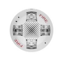 KIDDE COMMERCIAL (EGCSVWF) Ceiling Speaker/Strobe, 15-115cd, White,