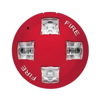 KIDDE COMMERCIAL (EGCVHRF) Ceiling Strobe, 135-185cd, Red, FIRE Mar