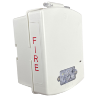 WHEELOCK (EL4XST-FW) Eluxa NEMA 4X Strobe, White, Clear Lens,