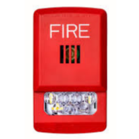 WHEELOCK (ELHSR-A) ELUXA, LED HN STR, RED, WALL, 24V, 15/30