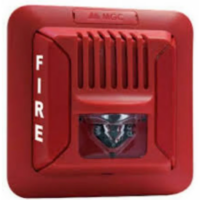 MIRCOM (FHS-400-RR) Red Wall Mount Horn/Strobe