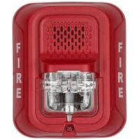 SYSTEM SENSOR (P4RL) HORN STROBE, WALL, 4-WIRE, RED, L-SERIES