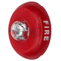 SYSTEM SENSOR (PC2RLED) LED HORN STROBE; CEILING; RED; FIRE; 2-W