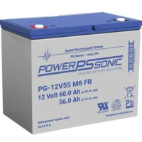 POWER SONIC (PG-12V55 M6 FR) PG-12V55 M6 FR;LongLife;12V;60.0AH 20hr;