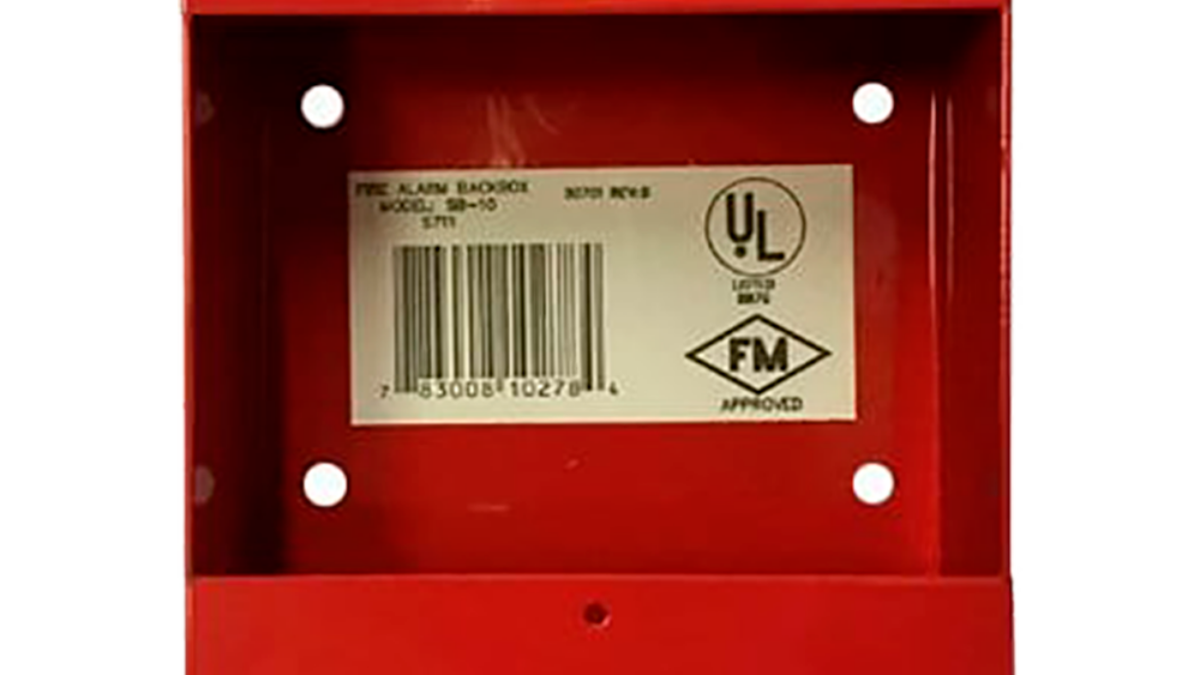 SYSTEM SENSOR (SB-10) Surface-Mount Back Box For Pull Stations