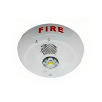 SYSTEM SENSOR (SCWKLED) Outdoor LED Strobe, Ceiling, White, FIRE