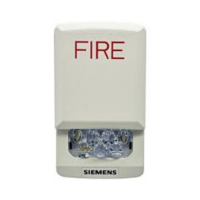 SIEMENS (SL2SWW-F) Strobe Clear Lens/White Wall Fire