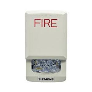 SIEMENS (SL2SWW-F) Strobe Clear Lens/White Wall Fire