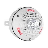 SYSTEM SENSOR (SPSCWKLED) Outdoor LED Speaker Strobe Ceiling, Fire