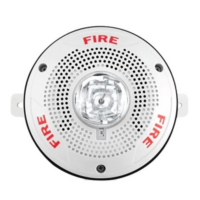 SYSTEM SENSOR (SPSWKLED) OUTDOOR SPEAKER STROBE LED WHITE WALL