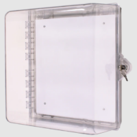 STI (STI-7530) Protective Cabinet w/backplate-Clear-Key