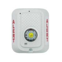 SYSTEM SENSOR (SWLED-CLR-ALERT) LED STROBE; WALL; WHITE; ALERT; 2-WIRE
