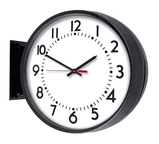 Simplex (6310-9231) 12″ Round Replacement Double Dial Clock