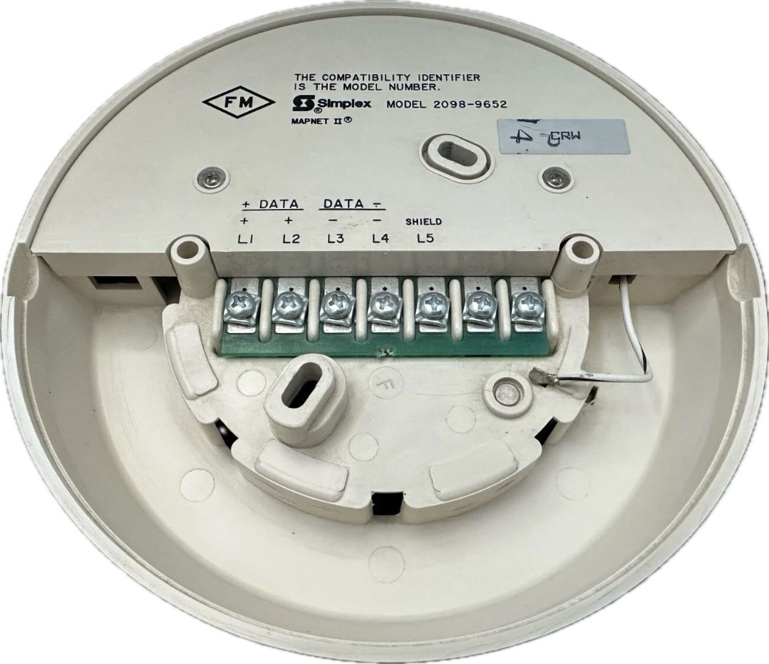 Simplex (2098-9652) Addressable Base w/alarm LED 0617616