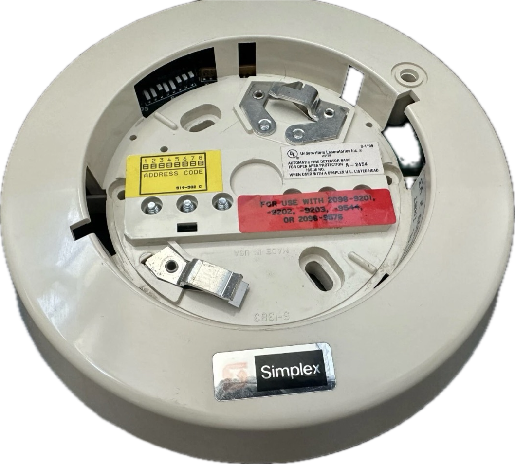 Simplex (2098-9652) Addressable Base w/alarm LED 0617616