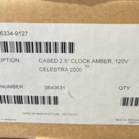 Simplex (6334-9142) 4.0" amber led clock 120 vac