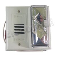 EDWARDS (6536B-G5) Horn/Strobe, 24V Ac, Blue Lens. Install