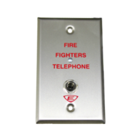 Edwards (6833-4) Portable telephone receptacle - 1-gang, ss, 4-state