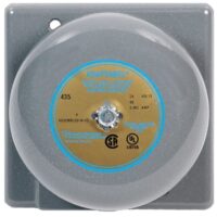 Edwards (435-8P1) Dc vibrating bell. the striker continues to strike the gong in rapid-fire action as long as current is applied. 8 inch gong