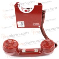 Edwards (6830-5A-4) Permanent remote telephone handset station - 4-state, red, 'push-to-talk' button, 5' coiled cord