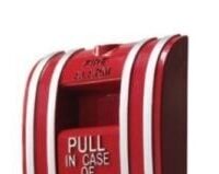 Edwards (270P-SPO) Fire alarm pull station, non-coded, break glass, metal, single pole, open circuit, screw terminal, pre-signal switch.