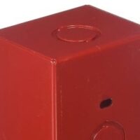 Edwards (27193-11) Electrical box, surface mount, red, single-gang.
