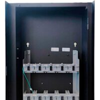 EDWARDS (3-CAB5B) Backbox, black. Supports five Local Rail