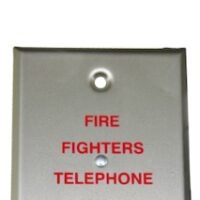 Edwards (6833-4) Portable telephone receptacle - 1-gang, ss, 4-state
