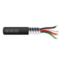 Genesis (10750108) 14/4 str mc thhn 600v 2.5c rl, 250 reel, black