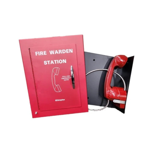 Simplex 2084-9009, Simplex (2084-9009) Firefighter Phone Assembly, Locked Door, Flush Mounting