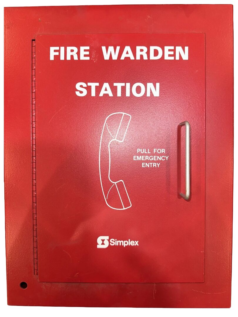 Simplex 2084-9021, Simplex (2084-9021) Remote Emergency Firefighter Telephone Equipment, Surface Mount Box