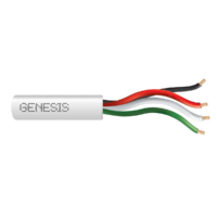 Genesis (21045501) 22/4 stranded; security & control, riser, unshielded; white; 500 pull box